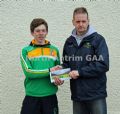 2nd place winner Caolan O’Connor from Oisin’s Glenariffe pictured with North Antrim Chairman Owen Elliott